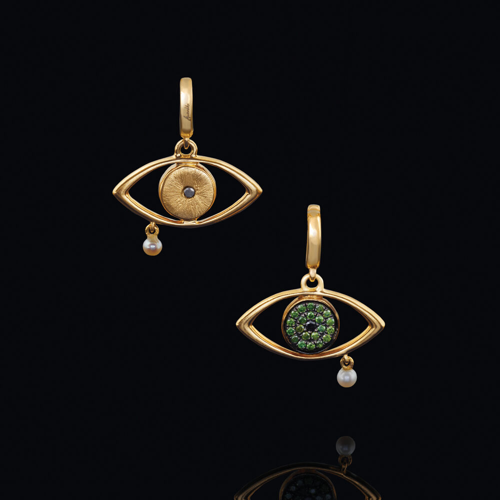 Annoushka x The Vampire's Wife 18ct Yellow Gold Eye Charm Pendant | Annoushka jewelley